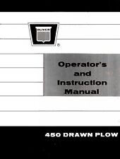 Oliver 450 Drawn Plow Instruction Operators Manual