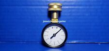 Home Water Pressure Test Gauge 200 Psi 34 Female Ght Brass Mount 2 Black Dial