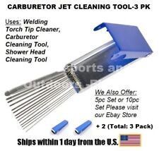 Carburetor Jet Cleaner 100mm Also Welding Tip Cleaner 3 Pack