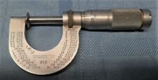 Brown Amp Sharpe 215 Disc Micrometer 0 1 Range 001 Graduation