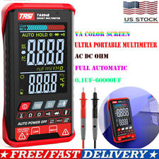 Color Lcd Digital Multimeter Voltmeter Ammeter Ohmmeter Volt Ac Dc Tester Meter