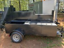 Steam Trays Table W Sink Bbq Smoker 48 Grill Trailer Food Truck Mobile Catering