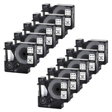 10pk 38 Black On White Ind Polyester Label Tape 18482 For Dymo Rhino 5200