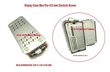 Orthopedic Empty Case Box For 45 Mm Cortical Screw Surgical Instruments