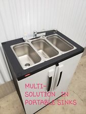 Portable Sink Mobile Self Contained Hot Water Concession Three Compartment 110v