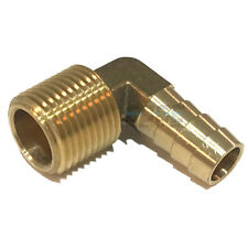 12 Hose Barb Elbow X 12 Male Npt Brass Pipe Fitting Thread Gas Fuel Water Air