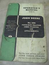 John Deere 490 4 Row Corn Planter Operators Manual