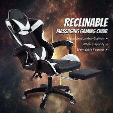 Ergonomic Computer Gaming Chair Massage Amp Extendable Footrest For Adults Office