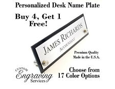 Desk Name Plate For Office Desk Sign Plaque Executive Custom Engraving Services