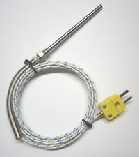 Grounded K Type Thermocouple Sensor W High Temperature Stainless Steel Probe Fg