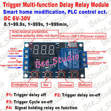 Dc 9v 12v 24v Led Display Trigger Time Delay Cycle Timer Relay Switch Module Usb