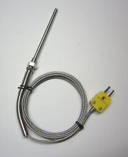 Grounded K Type Thermocouple Sensor W High Temperature Stainless Steel Probe Ss