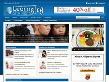 Learn To Speak Spanish Wordpress Blog Website For Sale