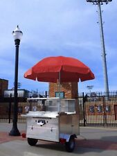 Mobile Hot Dog Cart Trailer Concession Food Vending Stand Kiosk Vendor Hotdog