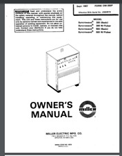 Miller Syncrowave 300 500 Acdc Welder Service Parts Manual 60 Pg Comb Bound