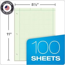 Engineering Computation Pad Glue Top Graph Rule On Back Green Tint Paper 100 Pcs
