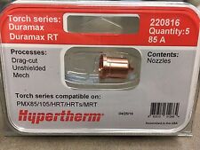 Hypertherm 85a Nozzle 5 Pack Powermax 85 Amp 105 220816 Genuine Oem Hrtmrt