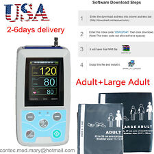 Fda Ce Digital Ambulatory Blood Pressure Monitor Upper Arm 2pcs Bp Cuffsoftware