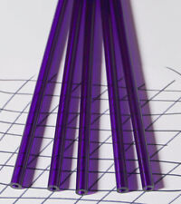 2 Pc 12 Od X 14 Id X 12 Long Clear Purple Acrylic Plexiglass Lucite Tubes