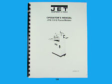 Jet Jpm 13cs Wood Planer Molder Owners Manual 184