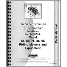 Ih Farmall Cub Cadet 75 55 95 60 85 Riding Mower Tractor Parts Catalog