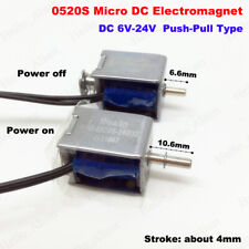 Dc 6v 24v 12v Mini Dc Electromagnet Push Pull Type Micro Spring Solenoid Magnet