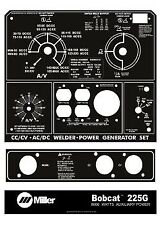 Miller Welder Black Amp White Laser Cut Aluminum Bobcat 225g 3 Pcs Control Plate