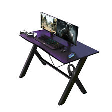 47 Computer Gaming Desk U Shaped Ergonomic Pc Table Cup Holderheadphone Hook