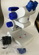 Carl Zeiss Stemi Dv4 Stereo Microscope With Stand Power Supply Eye Cups Germany
