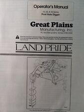 Land Pride 3 Point Post Hole Digger Drill Implement 15 25 35 Ser Owners Manual
