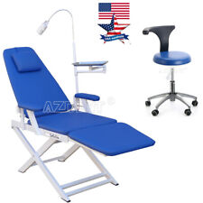 Portable Dental Medical Folding Chair With Rechargeable Led Light Working Stool