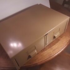 Hobart 2 Drawer Card File Cabinet Steel Great Condition Recipe Rolodex Size