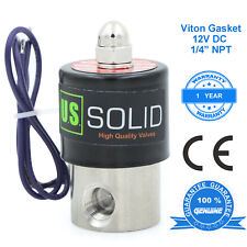 U S Solid 14 Stainless Steel Electric Solenoid Valve 12v Dc Normally Closed