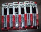 6 Black Sharpie Ultra Fine Point Permanent Markers Quickdry Fade Resistant Y8