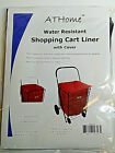 Black Jumbo Shopping Cart Liner With Top Lid Cover Shopping Cart Not Included