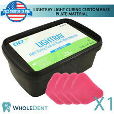 Light Curing Custom Base Plate Material Dental 50 Impression Tray Sheets 15kg