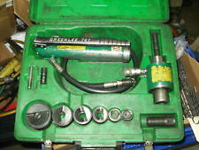 Greenlee Tool 12 2 Hydraulic Knockout 767 Pump 746 Punch Driver Set