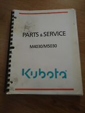 Kubota M4030 M5030 Tractor Parts Catalog Manual
