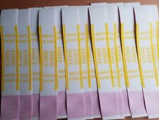 200 New Self Sealing Yellow 1000 Straps Currency Bands For Cash Money Bank Bill