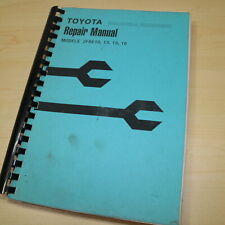Toyota 2fbe10 2fbe13 2fbe15 2fbe18 Electric Forklift Service Repair Shop Manual
