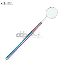 Dental Mouth Mirror Handle Multirainbow Inspection Cleaning Diagnostic Exams