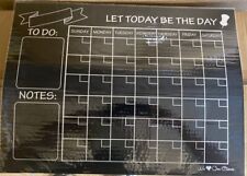Weekly Magnetic Blackboard Calendar Dry Erase Board Fridge Planner Organizer