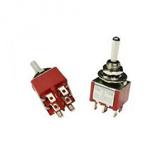 1 Dpdt Momentary Mini Toggle Switch On Off On Solder Lug Usa Seller