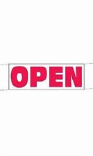 Open Banner Economy 8 W X 3 High Sign Retail Advertising Outdoor Rip Resistant