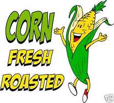 Corn Fresh Roasted Concession Cart Food Vinyl Menu Sign Decal 14