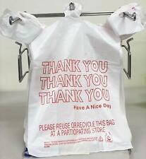 350ct Large 12x6x21 Thank You T Shirt Plastic Grocery Shopping Bags Carry Out
