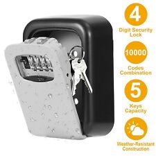 4 Digit Combination Password Key Lock Box Storage Case Home Outdoor Security