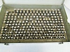312 Pc 250 500 Plug Pin Gage Set Steel Case Used Incomplete Shop Made