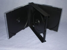 10 24mm Multi 4 Quad Cd Jewel Cases Withblack Tray Psc71 Usa Free 2 Day Ship