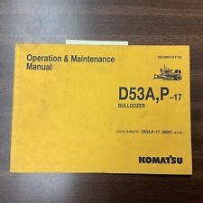 New Listingkomatsu D53ap 17 Operation Amp Maintenance Manual Bulldozer Dozer Operator Guide